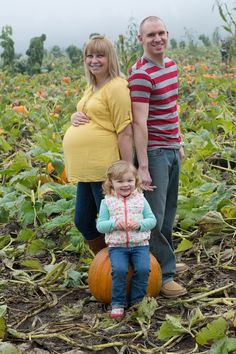 Pumpkin maternity photos