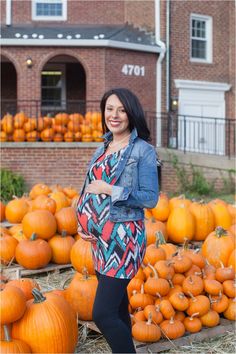 Pumpkin patch maternity leggings